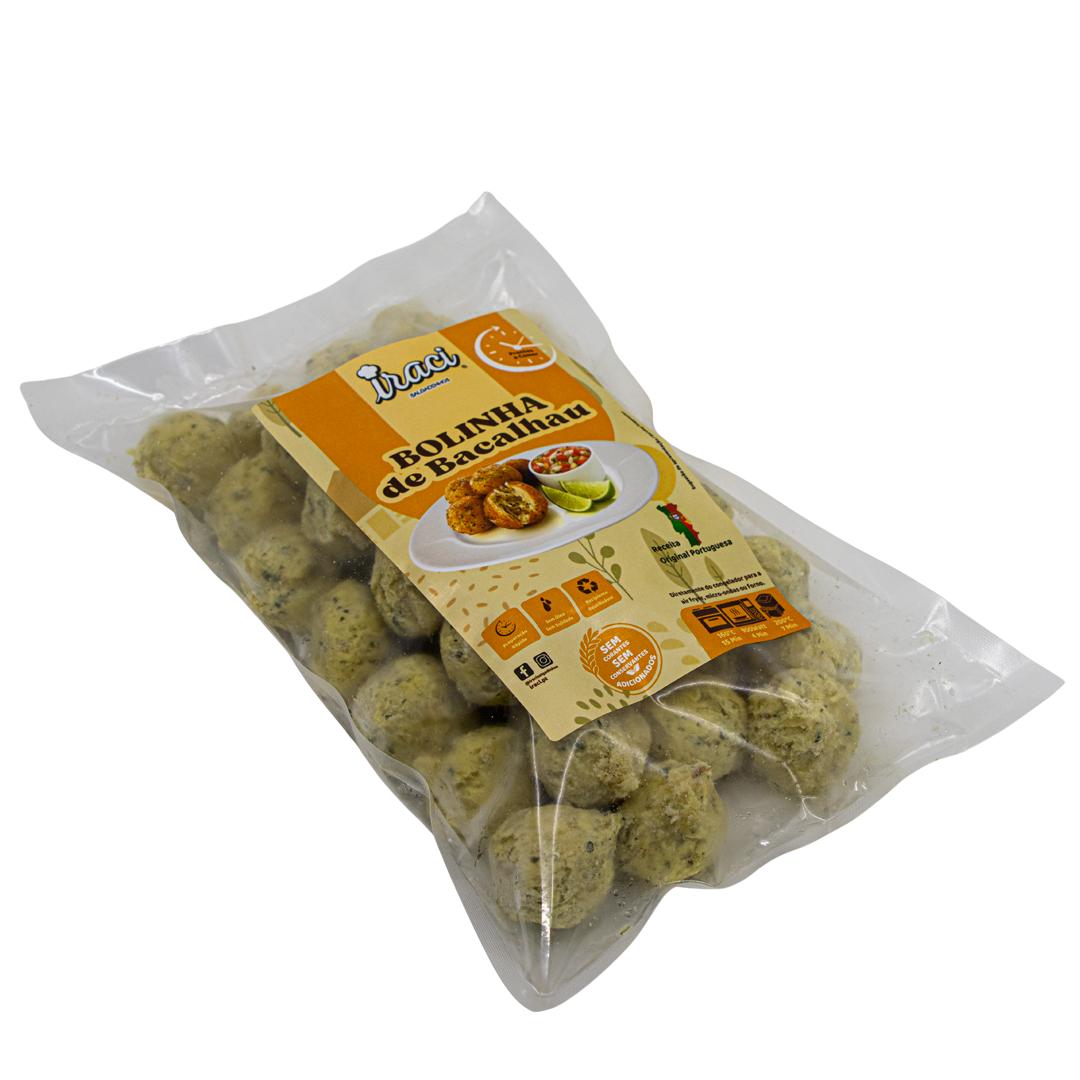 Mini Bolinha de Bacalhau 20gr Saco 2kg