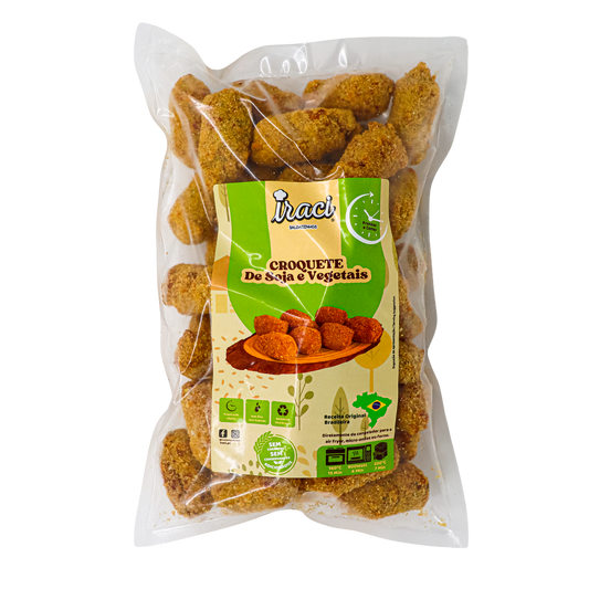 Mini Croquete de Soja e Vegetais 20gr saco 2kg (100UN)