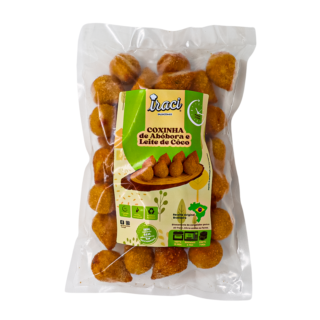 Mini Coxinha de Abórora e Leite de Côco 20gr saco 2kg