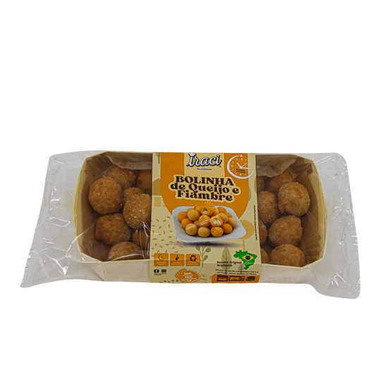 Mini Bolinha de Queijo e Fiambre 20g - 25UN X 18CV - CAIXA
